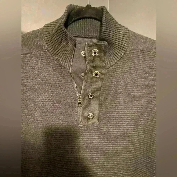 INC International Concepts Mens gray sweater like new size large - Picture 3 of 6